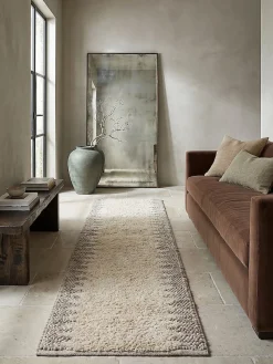 KADIMA DESIGN Läufer Bordüre 60 x 230 cm - MEDWAY | Beige Clearance