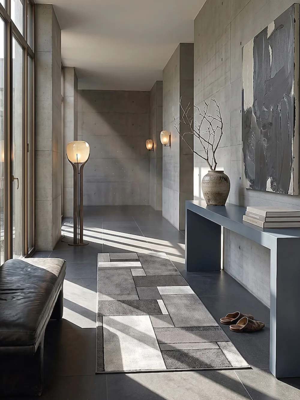 Läufer Polypropylen Grau - BIENO | ^ KADIMA DESIGN Outlet
