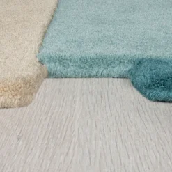 KADIMA DESIGN Läufer Wolle Türkis 66 x 300 cm - HALLEIN | Multi Clearance