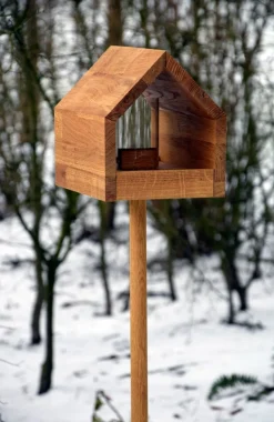 "Bauhaus I", Eiche, natur ^ LUXUS-VOGELHAUS New