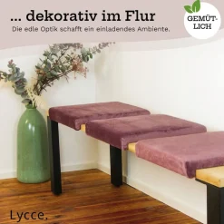 Klemmkissen / Sitzkissen Samt SORRISO mit 1 Leiste ^ Lycce New
