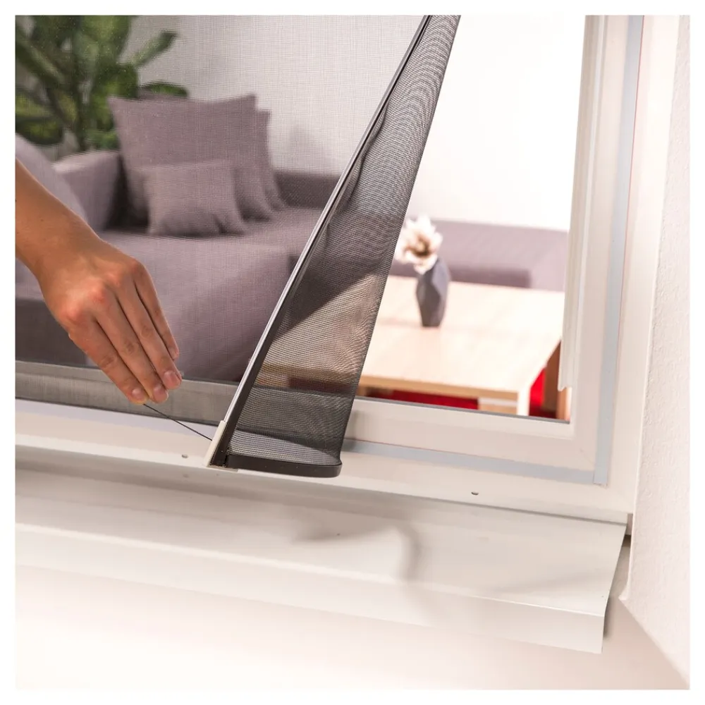 Magnet-Insektenschutzfenster "EASY" 130x150 cm in Weiß ^ hecht international Discount