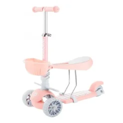 Kinderroller BonBon 3 in 1, Dreirad, LED-Vorderräder, höhenverstellbar ^ Makani