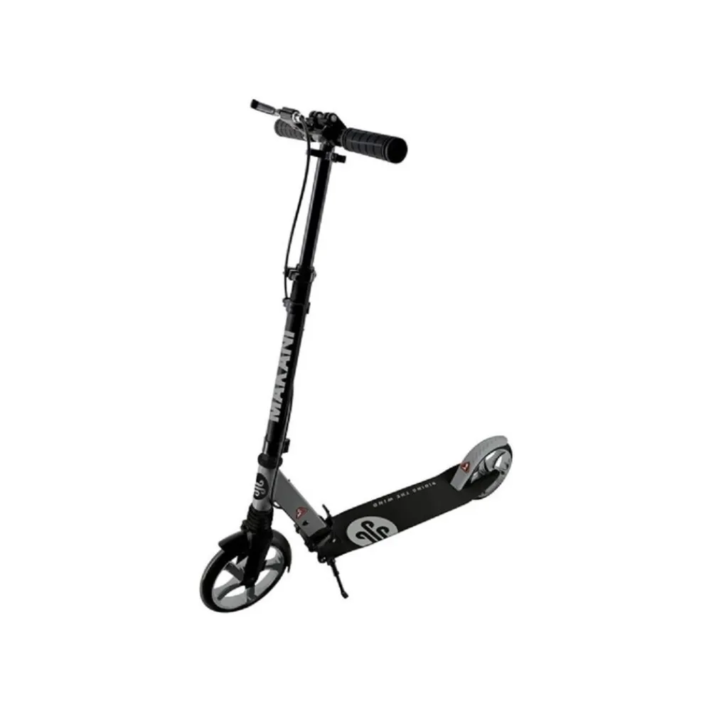 Makani Scooter Vale, PU-Räder mit Federung, klappbar, Handbremse, Seitenständer grau Hot