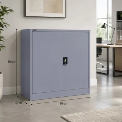 Makika Aktenschrank / Büroschrank abschließbar 40x90x90cm in Anthrazit Discount