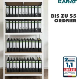 Schwerlastregal Grizzly | Weiß | Höhe: 180 cm | Breite: 90 cm ^ Mammut Discount