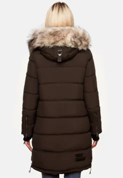 Damen Winter Parka Steppmantel mit Abnehmbarem Kunstfellkragen Chaskaa ^ MARIKOO Online