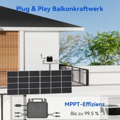 Marstek M2-800, 800W Mikro-Wechselrichter, 2 MPPT, integriertes WiFi Hot