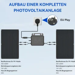 Marstek M2-800, 800W Mikro-Wechselrichter, 2 MPPT, integriertes WiFi Hot