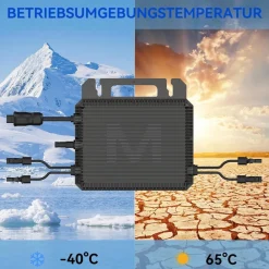 Marstek M2-800, 800W Mikro-Wechselrichter, 2 MPPT, integriertes WiFi Hot