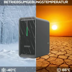 SUNNIVA Marstek Saturn B2500-D Solarspeicher 2,24 kWh LiFePO4 Solarakku für PV Systeme Balkonkraftwerk, IP65, 6000 Zyklen, WIFI und Bluetooth, Solar-Batterie