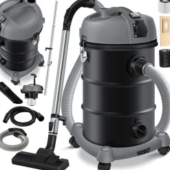 ® Industriestaubsauger Staubsauger 6IN1 Nass & Trockensauger Aschesauger 2300W mit Steckdose & Blasfunktion | Trocken & Nass-Saugen | Industrie-Sauger mit Beutel & beutellos nutzbar, inkl. Filter ^ MASKO Hot