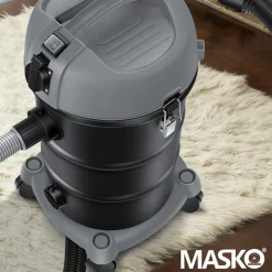 ® Industriestaubsauger Staubsauger 6IN1 Nass & Trockensauger Aschesauger 2300W mit Steckdose & Blasfunktion | Trocken & Nass-Saugen | Industrie-Sauger mit Beutel & beutellos nutzbar, inkl. Filter ^ MASKO Hot