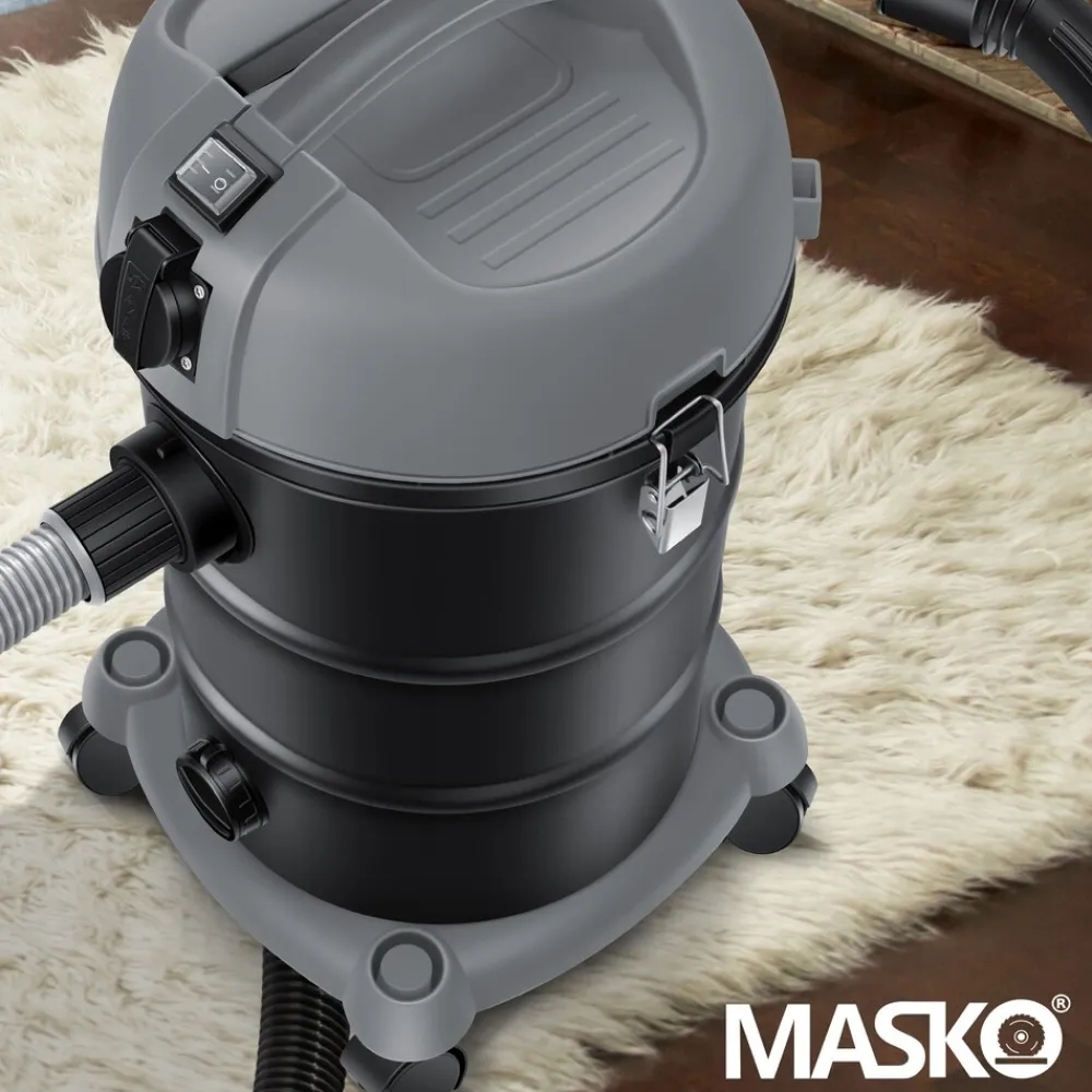 ® Industriestaubsauger Staubsauger 6IN1 Nass & Trockensauger Aschesauger 2300W mit Steckdose & Blasfunktion | Trocken & Nass-Saugen | Industrie-Sauger mit Beutel & beutellos nutzbar, inkl. Filter ^ MASKO Hot