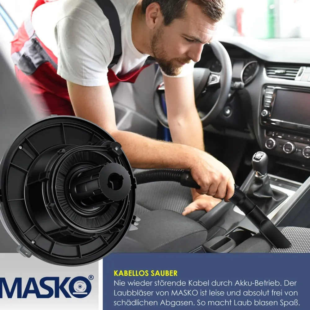 ® Industriestaubsauger Staubsauger 6IN1 Nass & Trockensauger Aschesauger 2300W mit Steckdose & Blasfunktion | Trocken & Nass-Saugen | Industrie-Sauger mit Beutel & beutellos nutzbar, inkl. Filter ^ MASKO Hot