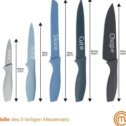 5 pcs Knives Set Captions Nordic EU ^ MasterChef Discount