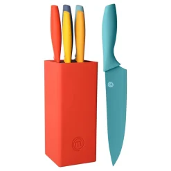 MasterChef 5 pcs Set Knives + Block Vivid EU Hot