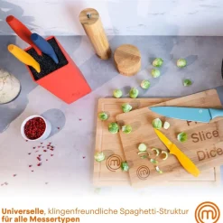 MasterChef 5 pcs Set Knives + Block Vivid EU Hot