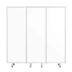 Mobile Trennwand | Präsentationsboard | Whiteboardoberfläche | 3-teilig ^ Master of Boards Best