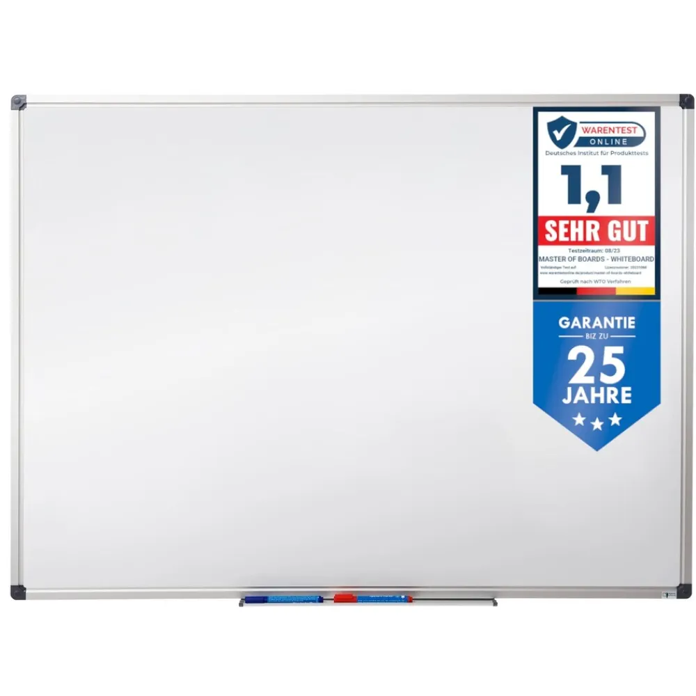 Master of Boards Whiteboard mit lackierter Oberfläche New