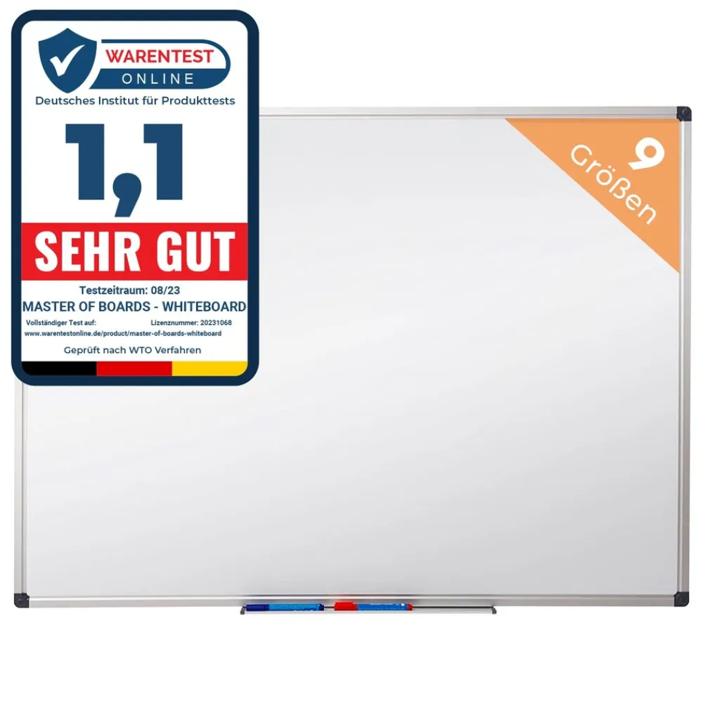 Whiteboard mit speziallackierter Oberfläche ^ Master of Boards