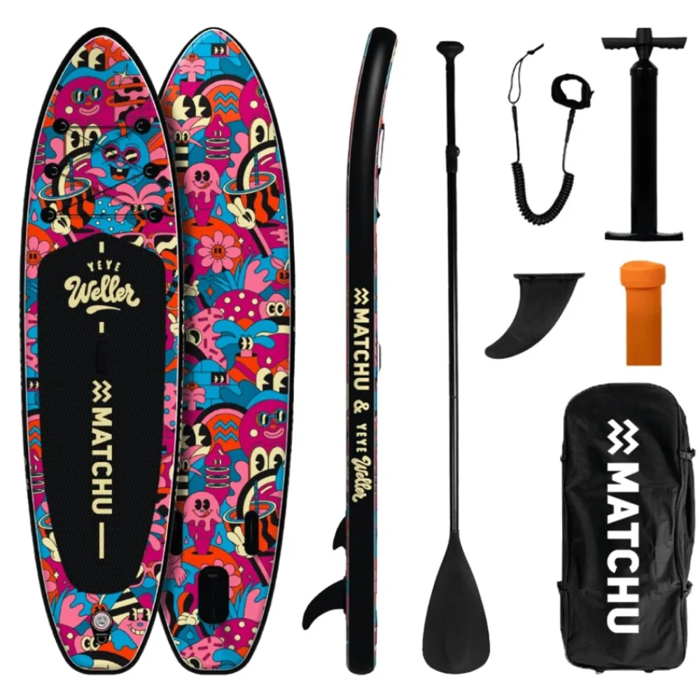Matchu Sports MATCHU Stand Up Paddle Yeye Weller 320x81 cm - Aufblasbares Sup Board - Limited Edition