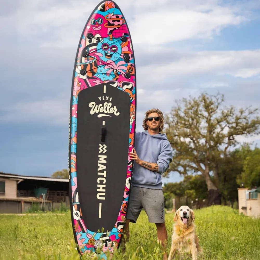 Matchu Sports MATCHU Stand Up Paddle Yeye Weller 320x81 cm - Aufblasbares Sup Board - Limited Edition