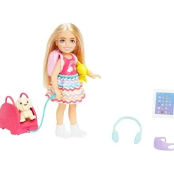Mattel HJY17 - Barbie - Family & Friends - Club Chelsea Puppe mit Hund & Zubehör, 15 cm Sale