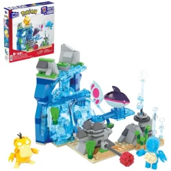 Mattel HXF79 - Mega - Pokémon - Wasserabenteuer mit Schiggy, Enton & Finneon - Bauset mit 319 Teilen Best