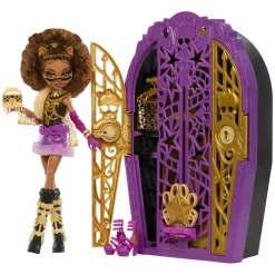 JBG80 - Monster High - Skulltimate Secrets Hauntlywood Mysteries – Clawdeen Wolf Puppe mit 19+ Überraschungen darunter ein "Kleiderschrank" ^ Mattel Hot