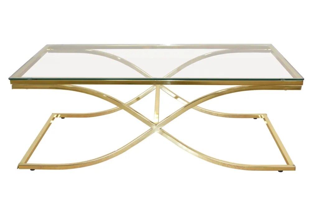 Möbel direkt online Couchtisch Chris goldfarben Hot