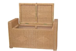 Rattansitztruhe mit Stauraum Cosy braun ^ Möbel direkt online Outlet