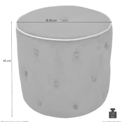 Möbel direkt online Sitzpouf Madagaskar blau