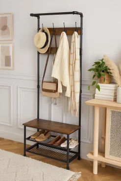 Möbel direkt online Standgarderobe Mano braun Outlet