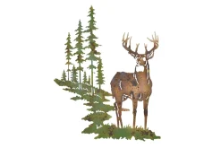Möbel direkt online Wanddekoration "Hirsch" grün/braun/beige Sale