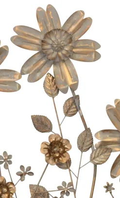Möbel direkt online Wanddekoration Blumenwiese gold New