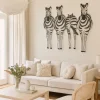Möbel direkt online Wandekoration "Zebrafamilie" schwarz
