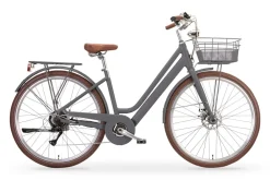 Elektro-Citybike New LA RUE 2.0, grau ^ MBM Hot