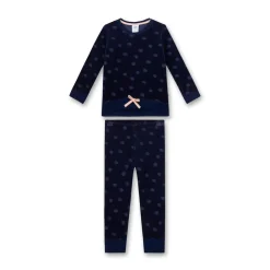 Sanetta Mädchen Pyjama Dunkelblau New