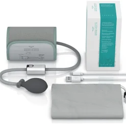 Blutdruckmessgerät Oberarm mit Bluetooth - für App AirBP - Blutdruck und Pulsmessung - 2 Benutzer - Universalmanschette 22 - 42 cm ^ Medicinalis Clearance