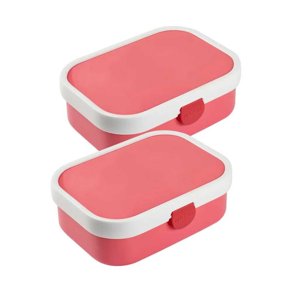 Mepal Brotdosen mit Einsatz Campus 700 ml 2er Set Pink & Pink Discount