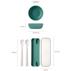 Kinderschale mit Fütterlöffel Mio 3er Set ^ Mepal Clearance