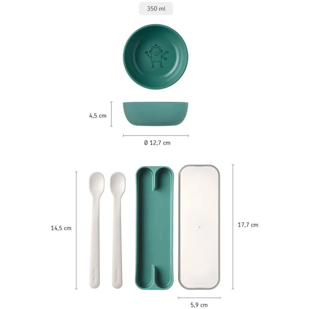 Kinderschale mit Fütterlöffel Mio 3er Set ^ Mepal Clearance