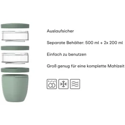 Lunchpot Ellipse 500 ml + 2x 200 ml ^ Mepal Sale
