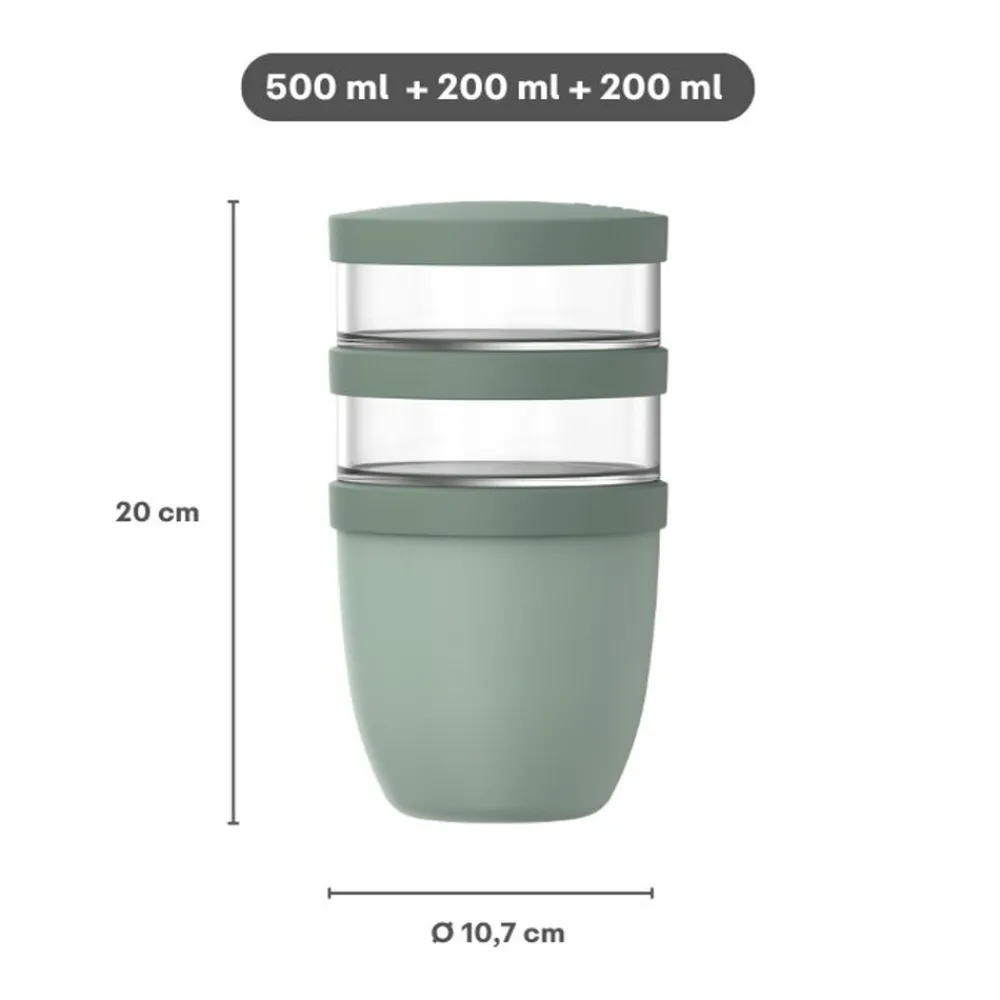 Lunchpot Ellipse 500 ml + 2x 200 ml ^ Mepal Sale
