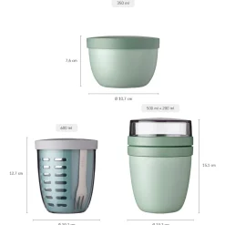Lunchpot, Fruitpot und Snackpot Ellipse 3er Set ^ Mepal Clearance