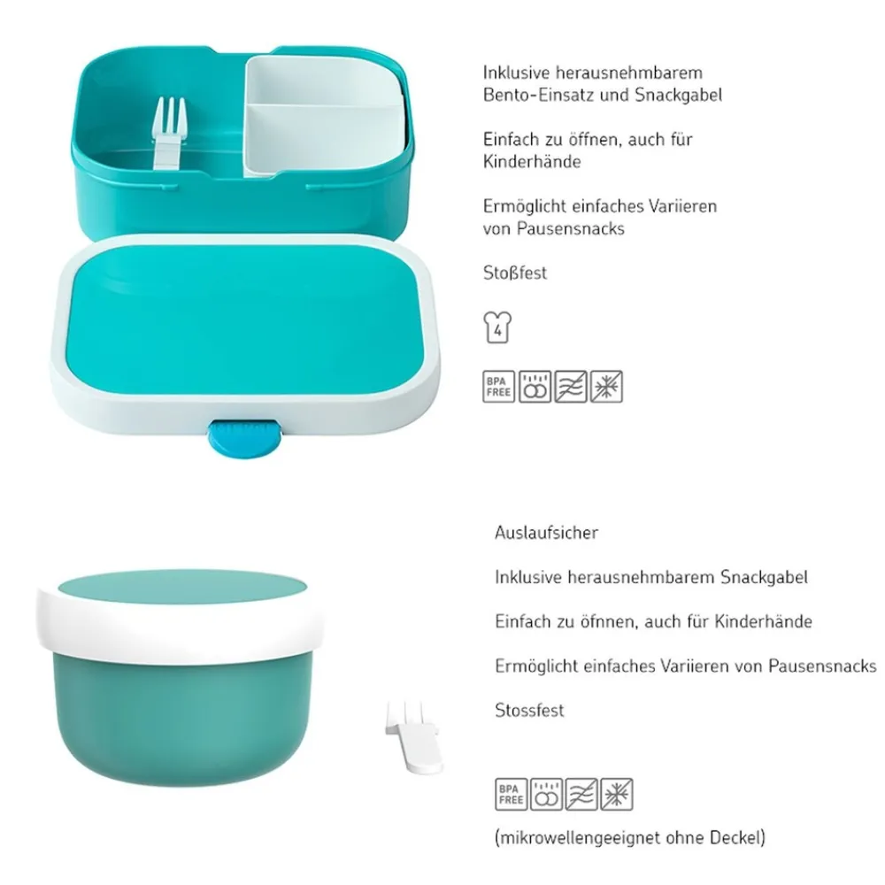 Obst- und Bentobox Campus 300 & 750 ml ^ Mepal Best