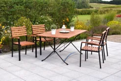 Merxx Schlossgarten Set 5tlg. Tisch Klapptisch Clearance