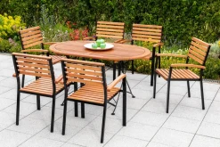 Merxx Schossgarten Set 7tlg. Klapptisch oval Outlet