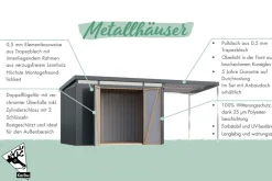 Karibu Holztechnik etagerätehaus Satey graualuminium Outlet